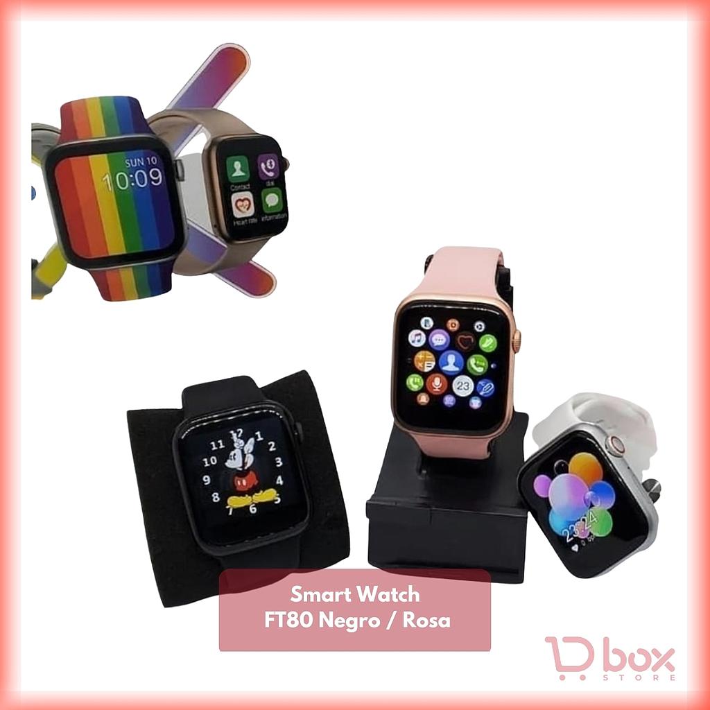 Smart Watch FT80 Negro / Rosa