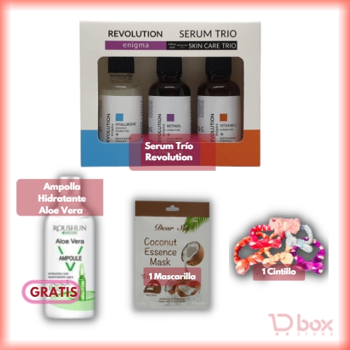 Box Piel Perfecta (Trio Revolution + Serum Roushun + Mascarilla + Cintillo)
