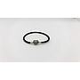 Pulsera Negra con broche brillo talla 15 a 20 