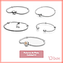  Pulsera Flexible Plata Talla 15 a 20